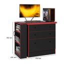 Ver imagem 4 de Escrivaninha Mesa Escritório em L Retrátil com Cômoda Módulos e Complementos