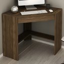 Ver imagem 1 de Mesa Escrivaninha de Canto 1 Gaveta Nogal Me4169 - Tecno Mobili
