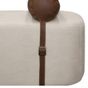 Ver imagem 7 de Kit Cabeceira e Recamier para Cama de Casal 140cm Bouclê Facto - Sofa Store:bouclê Bege Marfim