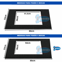 Ver imagem 4 de Balcão para Cooktop 4 e 5 Bocas 2 Portas 80cm:branco
