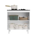 Ver imagem 3 de Balcão para Cooktop 4 e 5 Bocas 2 Portas 80cm:branco