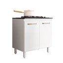 Ver imagem 1 de Balcão para Cooktop 4 e 5 Bocas 2 Portas 80cm:branco