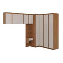 Ver imagem 2 de Guarda-Roupa Planejado 6 Peças 9 Portas Arani CabeCasa MadeiraOriginals Marrom/Cinamomo/Offwhite