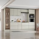 Ver imagem 1 de Cozinha Completa 100% MDF com Cristaleira e Torre Quente 2 Fornos Fineze