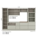 Ver imagem 3 de Cozinha Completa 100% MDF com Cristaleira e Torre Quente 2 Fornos Fineze