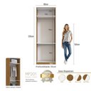 Ver imagem 5 de Módulo Guarda-Roupa 80cm com 2 Portas e Cabideiros Integrato