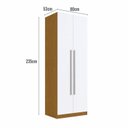 Ver imagem 2 de Módulo Guarda-Roupa 80cm com 2 Portas e Cabideiros Integrato