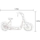 Ver imagem 6 de Patinete Scooter Elétrico motor de 800W 48V 15Ah Alarme e Farol Vermelho