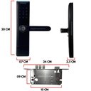Ver imagem 5 de Fechadura Digital Pado Fde 600 W com Biometria Aplicativo e Resistente a Chuva