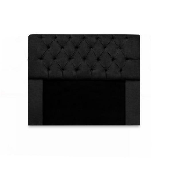 KIT CABECEIRA LADY QUEEN 1,60 MAIS CALÇADEIRA 1,60 SUEDE PRETO - 2
