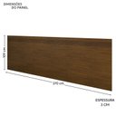 Ver imagem 3 de Painel Cabeceira Frisado Casal/Queen com LED e 2 Mesas de Cabeceira 109x270cm