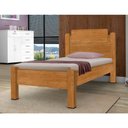 Ver imagem 3 de Cama Solteiro Aquarel Ripada Nature MDF-MDP Marrom Casah
