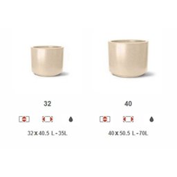 Vaso Classic Cilindro Ferrugem 40 - 3