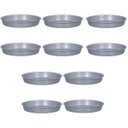 Ver imagem 1 de Kit 12 Pratos para Vaso Redondo Suporte para Planta 22x3,4cm