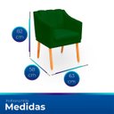 Ver imagem 7 de Kit com 2 Poltronas para Sala Moderna e Confortável Milla