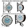 Relógio De Parede Antigo Relógio Vintage Modelo Estação - 7