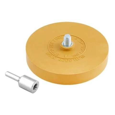DISCO BORRACHA C/ ADAPTADOR 87X9MM - INDASA