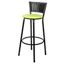 Ver imagem 1 de Banqueta Alta Ratan Hawai Preta  