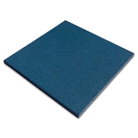 Piso de Borracha Impact Play 16mm - 0,50x0,50m - Azul