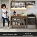 Ver imagem 6 de Armário de Cozinha Compacta 165cm Rustic Emilly Madesa 02