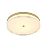 Plafon Led Redondo 60w 3000k/4500k/6000k 4800lm Bivolt Metal Dourado Escovado e Acrílico 40cm - 1