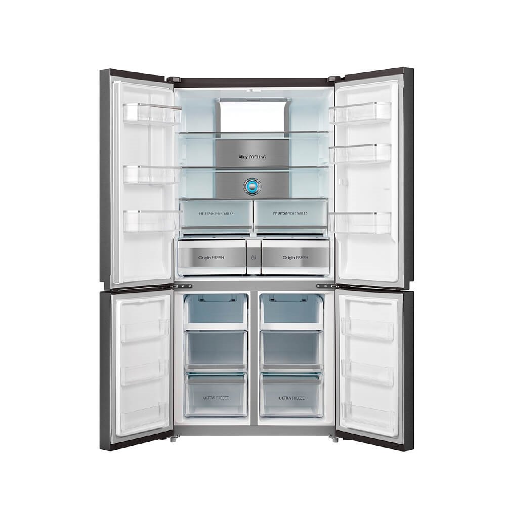 Geladeira Toshiba 4 Portas French Door 638L RF646WEP Cinza Morandi