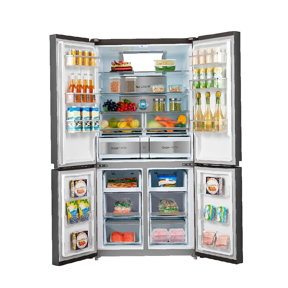 Geladeira Toshiba 4 Portas French Door 638L RF646WEP Cinza Morandi