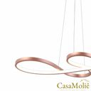 Ver imagem 4 de Lustre Led Unlimited Moderno 45w 75cm Rose C/ Controle