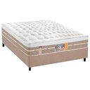 Ver imagem 1 de Cama Box Casal: Colchão Molas Pocket Ensacadas Castor Silver Star Air + Base Crc Suede Clean (