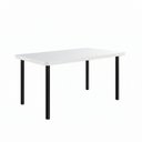 Ver imagem 2 de Mesa de Jantar 6 Lugares Retangular Base Pintura e Tampo de MDP/Fórmica Branco