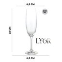 Ver mais imagens de Taça para Degustação Champagne de Cristal Ecologico 220ml
