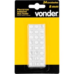 Protetor Adesivo Multiuso 8 mm com 24 peças Vonder