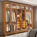 Ver imagem 1 de Guarda-Roupa Casal 6 Portas Reflecta 3 Gavetas Essence Yescasa
