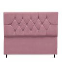 Ver imagem 4 de Cabeceira Cama Box Estofada Queen Size 160 Cm Suede Madri Rosê