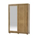Ver imagem 2 de Guarda Roupa Inter - 2 Portas Correr 3 Gavetas - com Espelho - 100 Mdf - Vl:nature