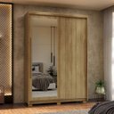 Ver imagem 1 de Guarda Roupa Inter - 2 Portas Correr 3 Gavetas - com Espelho - 100 Mdf - Vl:nature
