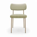 Ver imagem 7 de Kit 8 Cadeiras Sala de Jantar Lisa Pés Champanhe Linho Bege m² - Monari Design