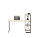 Ver imagem 5 de Mesa C-estante Alta 135x64x115cm C-03 Prateleiras Snow - Est.preta Snow - Est.preta