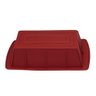 Forma Silicone Bolo Inglês 1,3l Vermelha 5,8x13,2x24,5cm - 4