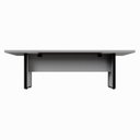 Ver imagem 4 de Mesa Reunião 240cm Escritório para 4 Pessoas com Caixa de Tomadas Corporate Cinza/Sagrado/Preto
