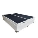 Ver imagem 3 de Cama Box Baú Casal Bipartido Blindado Linhão Branco + Colchão Casal de Espuma - Ortobom ISO 100