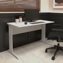 Ver imagem 1 de Mesa Escrivaninha de Estudos 135cm X 60cm Pé Metal F5 Office