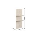 Ver imagem 3 de Nicho para Cozinha Painel para Bancada Greta Bege/Crema