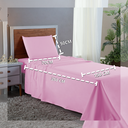 Ver imagem 2 de Conjunto Lençol Solteiro Aveludado 400 Fios 3 Peças Cama Box e Infantil:rosa