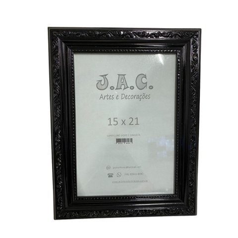 Porta Retrato Moldura Super Luxo com Vidro em Madeira Bea Decor