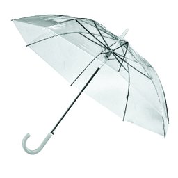 Guarda Chuva Sombrinha Longa Auto Cristal Transparente 57cm - 1