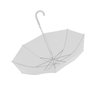 Guarda Chuva Sombrinha Longa Auto Cristal Transparente 57cm - 3