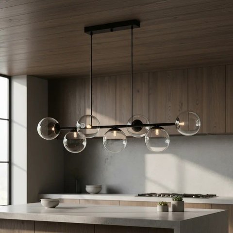 Pendente Moderno Jabuticaba 1,20m Mesa Sala de Jantar Bancada
