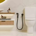 Ver imagem 4 de Ducha Higienica Mangueira Banheiro Fosco Chuveirinho Completa Suporte Box Flexivel Casa Lavabo
