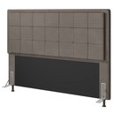 Ver imagem 1 de Cabeceira Cama Box Queen Canada 160 Cm Suede MV Estofados Bege
